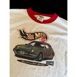 Vintage 90s Chuy's Tex-Mex Ringer Hot Wheels Austin Texas TShirt Mens Size XL B6